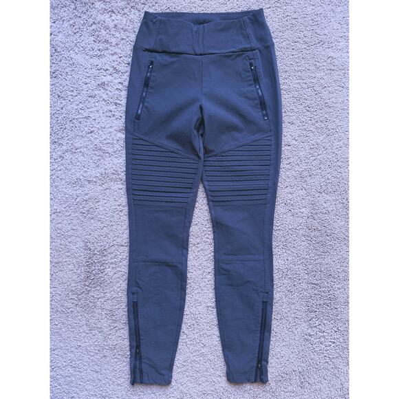 Athleta Pants - Athleta Headlands Hybrid Moto Leggings Pants Dark Gray Size 4 Utility Activewear
